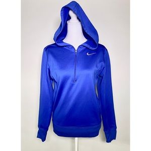 Nike Women’s Half Zip Blue Hoodie Sweatshirt Size Extra Small